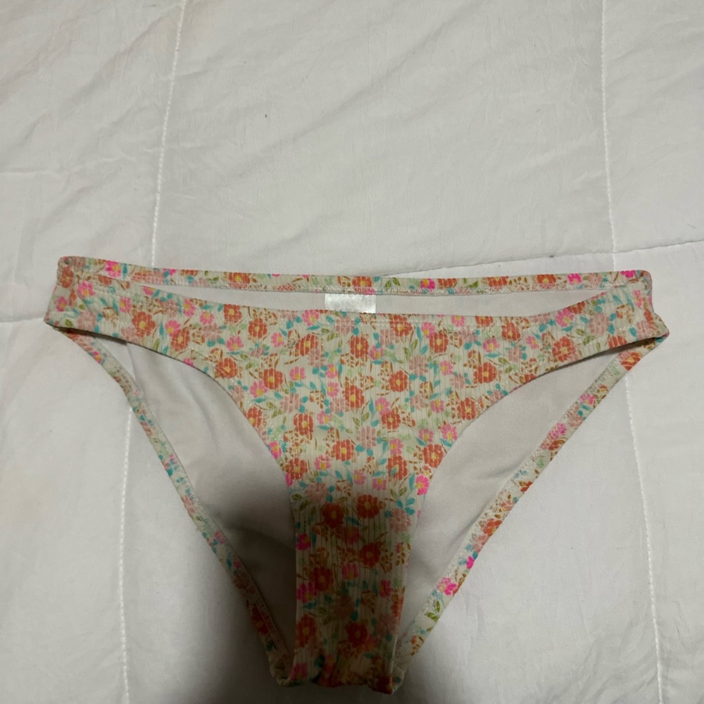 floral ribbed bottoms